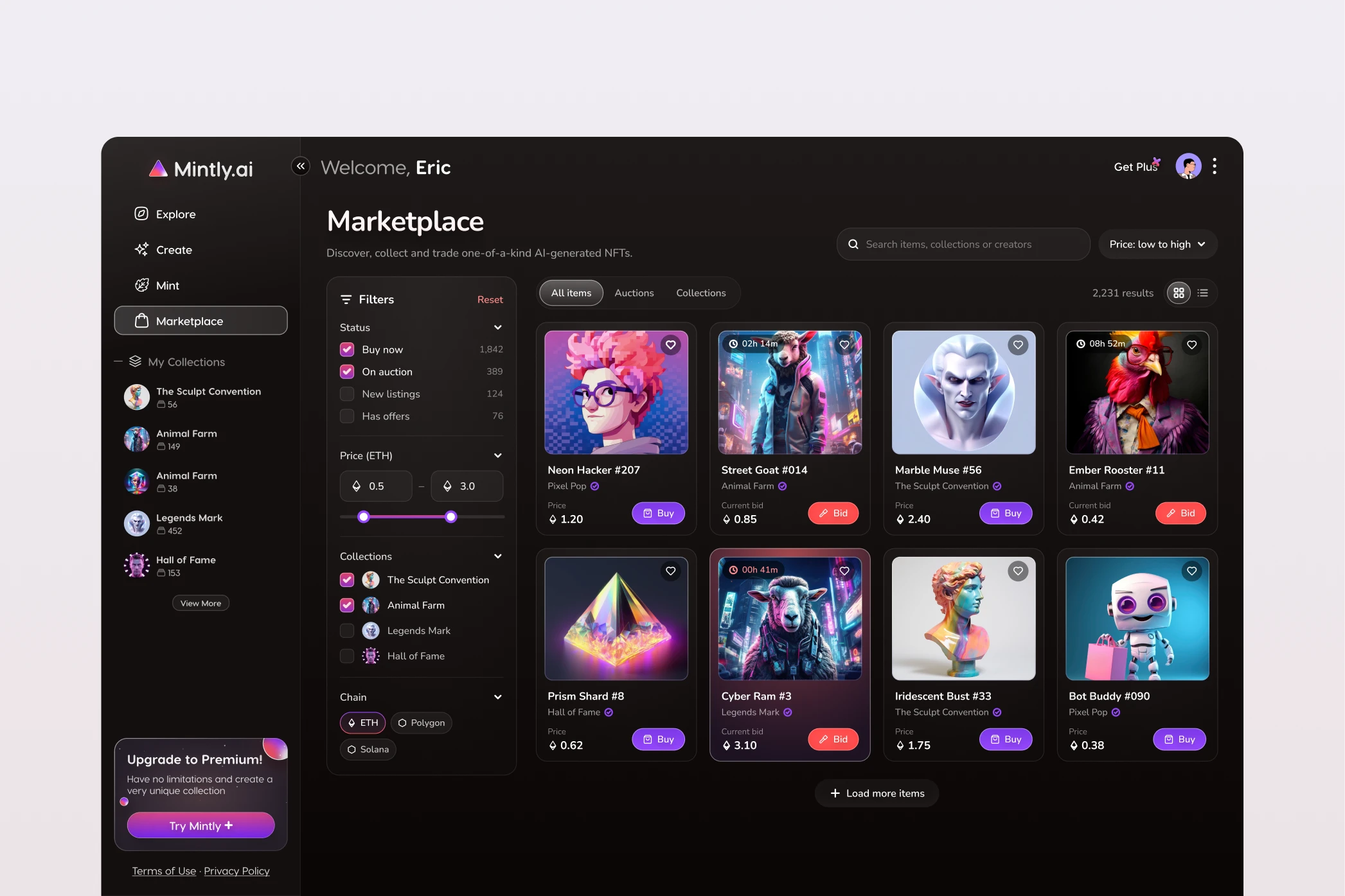 Mıntly AI — design detail