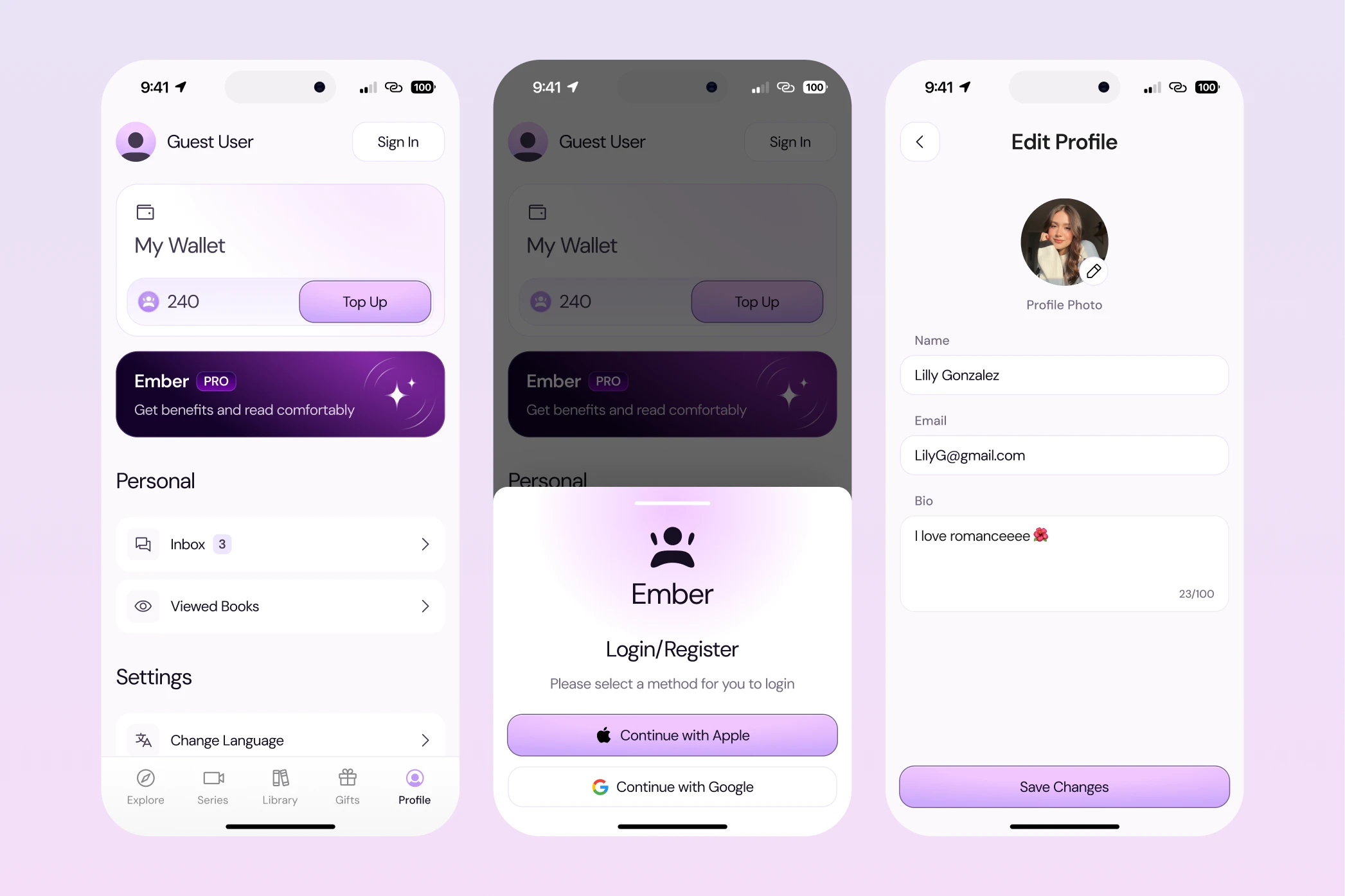 Ember — design detail
