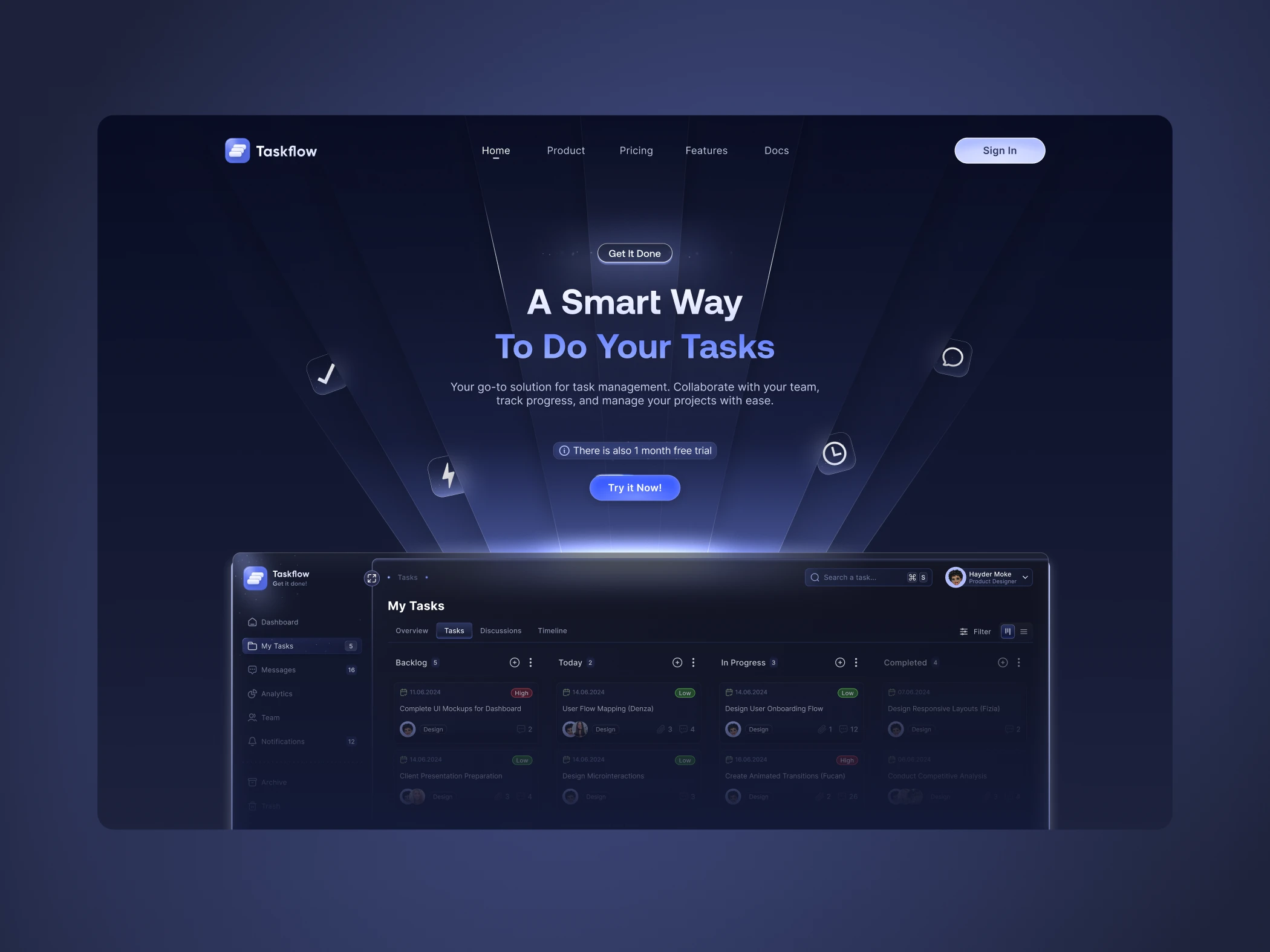 Taskflow — cover design